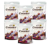 Galaxyy Milk Chocolate NewCounter Pouch Bag 112g Pack of 6 - Milk chocolate pieces. - Chocolate Gifts for Women Men & Kids - Perfect For Sharing and Gifting For Everyone