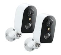 GALAYOU Security Camera Outdoor Wireless, 2K Security Camera Battery Operated, Smart House Home CCTV Systems, Color Night Vision, PIR Detection, Cloud & TF Card Storage, IP65 Waterproof (2 Pack)