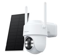 GALAYOU Solar Security Camera Outdoor Wireless, 2K Battery Powered Security Camera with Solar Panel, Wireless CCTV Color Night Vision, PIR Motion & Human Detection, 350° Pan/Tilt, 2-Way Audio, R1