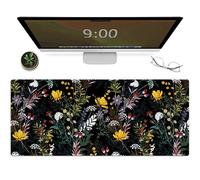 Galdas XXL Large Mouse Pad - Extended Non-Slip Rubber Keyboard Mouse Pad with Stitched Edges for Laptop Home Office (31.5x11.8x0.08 Inch)