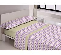 Gale Hayman Style libela Avila Sheets, algodón-poliéster, Beige, 195 x 105 x 3 cm