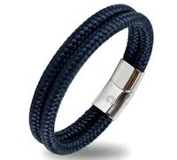 Galeara Noa Sailing Rope Bracelet Braided Nautical with Magnetic Closure Rope Bracelets Maritime Surfer Bracelet, 225, Fabric