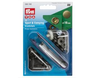 Galedi Pins Non-Sew Press Fastener - 15mm Antique Brass - Heavy Duty