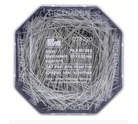 Galedi Pins - Steel Dressmaking Pins 0.5 x 30mm Silver-Coloured in Plastic Box