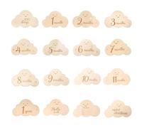 Galenecx 8 Pieces Baby Meilensteinkarten Baby Announcement Newborn Baby Tag for Remembering Special Moments Great Gift for Birth and Baby Shower