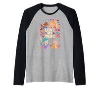 Galentines Crew Love My Tribe Cute Womens Best Friend Raglan Baseball Tee