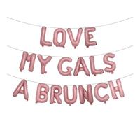 Galentine's Day Balloon Decorations，Love My Gals A Brunch balloons, Valentine's Day Balloon Banner Decoration, Valentine's Day Supplies, Galentine's Day Decorations (LOVE MY GALS A BRUNCH Pink)