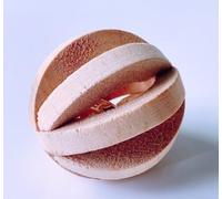 Galepromot 1pc Wood Color Natural Wood Dumbells Unicycle Bell Roller Pet Chew Toy for Guinea Pigs Rat Rabbits,Guinea Pig Toys Boredom,Small Animals Will be Very Happy Toys(No Bark Watermelon Ball)