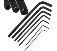 Galepromot 7 Pcs Black Mini Micro Hexagon Hex Allen Key Set Wrench Screwdriver Tool Kit Hand Tools