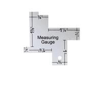 Galepromot Mini Metal Sewing Ruler - Silver Serger Accessories - Quilting Style - 1.0 inches - Imperial