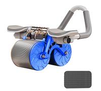 GALER Ab Roller Exercise Wheel, 2023 New Automatic Rebound Abdominal Wheel with Knee Mat, Abdominal Exercise Equipment Plank Ab Roller Double Wheel for Beginners Core Trainer (Blue)
