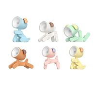 GALER Cute Dog Night Light, 6PCS Night Light Kids Lamp for Bedroom, Adjustable Angle LED Portable Dog Lamp, Battery Powered Nightlight for Home Office Dorm Room Decorations Children Christmas Gifts