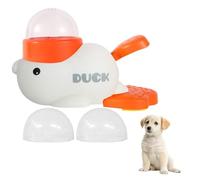 GALER Dog Treat Dispenser Toy, Interactive Dog Puzzle Toys Duck-Shaped Feeder for Small & Medium Dogs, Anti-Gulping Slow Feeder Toy for Mental Stimulation & Boredom Relief (White)