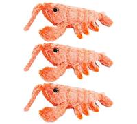 GALER Wiggly Lobster Dog Toy, Interactive Jumping Moving Toy for Medium Dogs, Calming Cat and Pet Toys, Sturdy Puppy Chew Toys for Teething (3PCS)