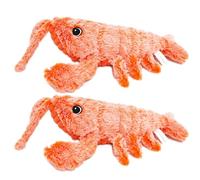 Galer Wiggly Lobster Interactive Dog Toys - Moving, Calming, Sturdy Chew Toys for Medium Dogs and Cats - Lobster Theme, Teething (2PCS)