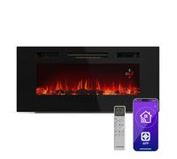 Galeras Smart 1800W 102cm Wall Mounted Electric Fire Black