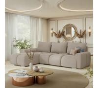 Galeria Corner Sofa Bed With Storage Left Hand Beige