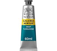 Galeria Winsor & Newton 2120232 Acrylic, Dark turquoise, 60ml - Acrylfarbe | Introduction acrylic paint with professional pigments, perfect for beginners, buttery texture, high tinting strength