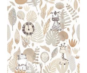Galerie 14837 Little Explorers 2 Silver Savannah Jungle Wallpaper Roll