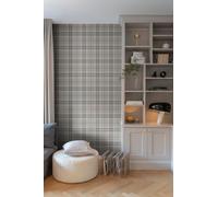 Galerie 20130 Ester Beige Check Plaid Wallpaper