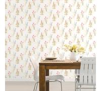 Galerie Abby Rose 4 Cream Blue Pink Flora Smooth Wallpaper