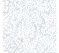 Galerie Abby Rose 4 Damask Wallpaper Galerie Wallcoverings Silver 10050mm x 530mm