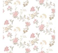 Galerie Abby Rose 4 Fern Floral Wallpaper Galerie Wallcoverings Pink 10050mm x 530mm