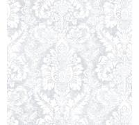 Galerie Abby Rose 4 Grey Valentine Damask Smooth A4 Wallpaper Sample