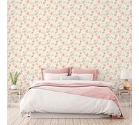 Galerie Abby Rose 4 Pink Green Blue Fern Floral Smooth Wallpaper
