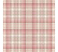 Galerie Abby Rose 4 Red Beige Check Plaid Smooth A4 Wallpaper Sample