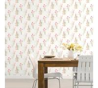 Galerie Abby Rose 4 Teal Pink Flora Smooth Wallpaper
