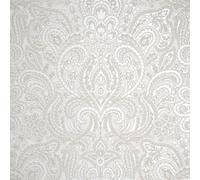 Galerie Adonea Ares Antique White Metallic Damask 3D Embossed A4 Wallpaper Sample