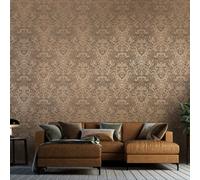 Galerie Adonea Ares Burly Woods Metallic Damask 3D Embossed Wallpaper Roll