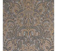 Galerie Adonea Ares Grey Copper Metallic Damask 3D Embossed A4 Wallpaper Sample