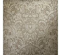 Galerie Adonea Brown Gold Aphrodite Damask Glass Beads 3D Embossed A4 Wallpaper Sample