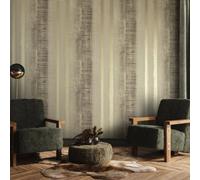 Galerie Adonea Hermes Sand Metallic Stripe Smooth Wallpaper Roll