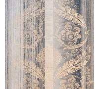Galerie Adonea Nerites Grey Copper Metallic Damask Stripe Smooth A4 Wallpaper Sample