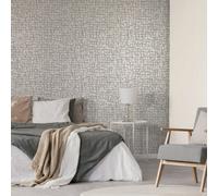 Galerie Adonea Zeus Grey Copper Metallic Geometric 3D Embossed Wallpaper Roll