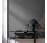 Galerie Air Collection Black Linen Effect Textured Wallpaper Roll