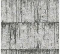 Galerie Air Collection Black Metallic Aged Concrete Textured A4 Wallpaper Sample