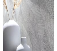 Galerie Air Collection Grey Flame Effect Textured Wallpaper Roll