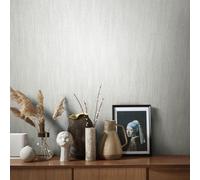 Galerie Air Collection Grey Slub Effect Textured Wallpaper Roll