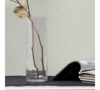 Galerie Air Collection Silver Linen Effect Textured Wallpaper Roll