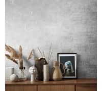Galerie Air Collection Silver Sheen Cork Effect Textured Wallpaper Roll