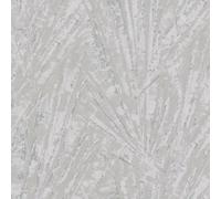 Galerie Air Collection Silver Shimmer Fan Palm Textured Wallpaper Roll