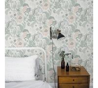 Galerie Apelviken 2 White Lightgreen Anemone Smooth Wallpaper