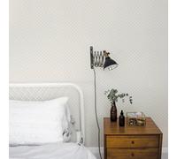 Galerie Apelviken Beige White Gold Small Trellis Smooth Wallpaper