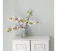 Galerie Apelviken Blue White Gold Small Trellis Smooth Wallpaper