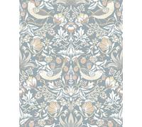 Galerie Arts And Crafts Blue Patterned A4 Wallpaper Sample