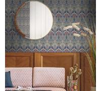 Galerie Arts And Crafts Green Patterned Wallpaper